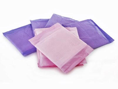 pile of sanitary pads