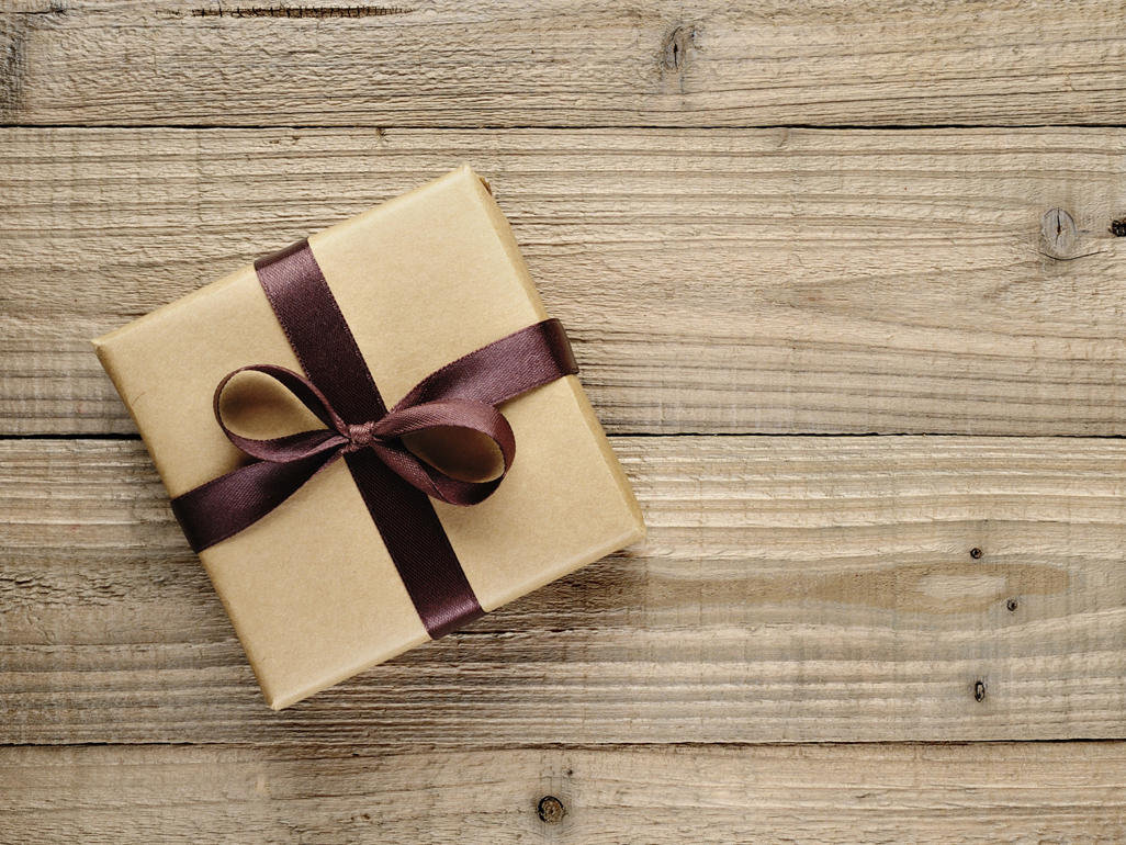 Image contains a gift wrapped box 