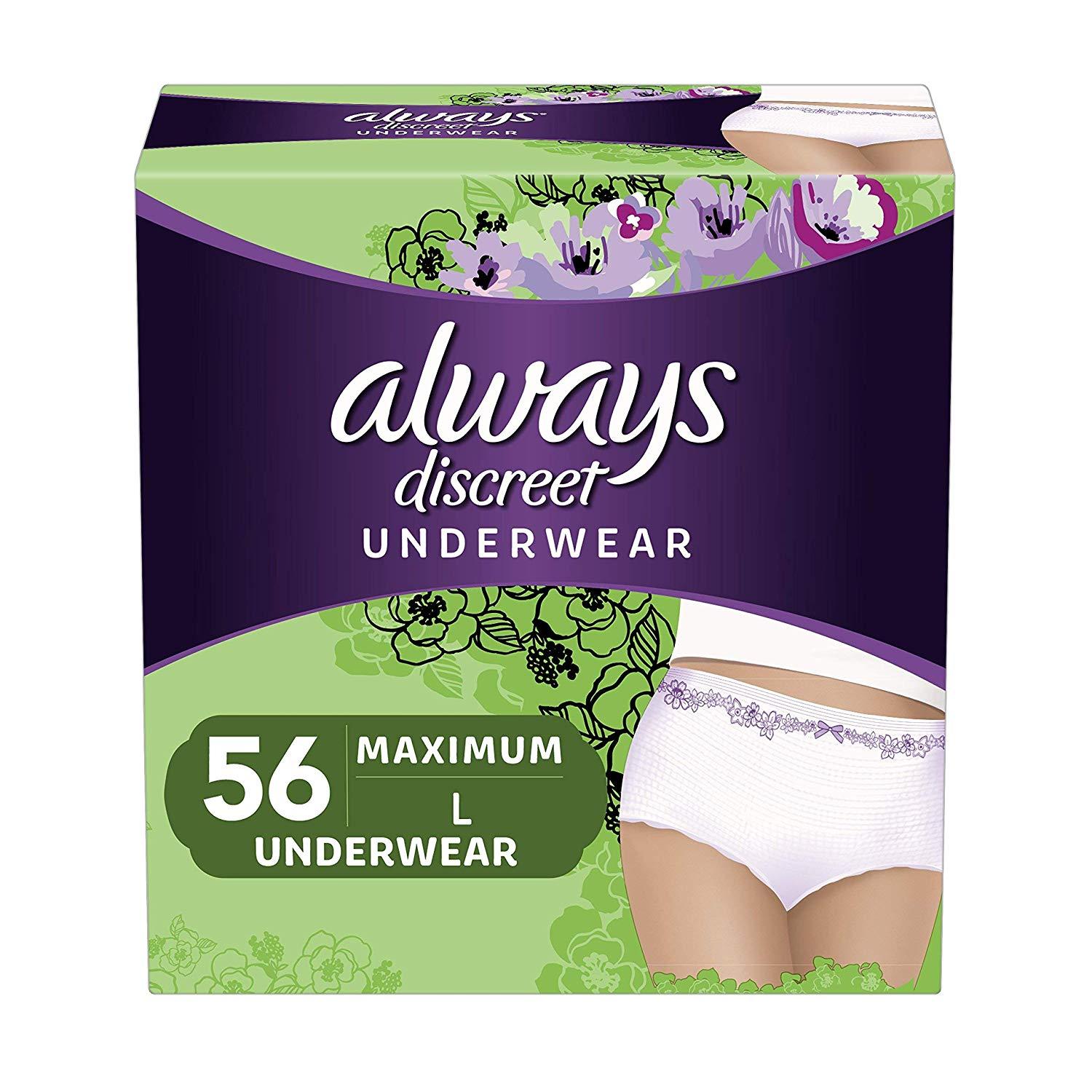 Best postpartum underwear — Always Discreet Incontinence and Postpartum Disposable Underwear