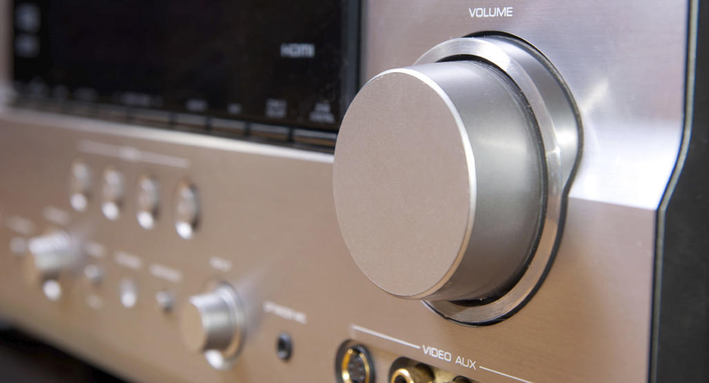volume knob of an sound amplifier